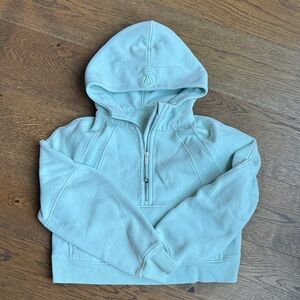 Lululemon Mint Green Scuba Half Zip Hoodie XS/S